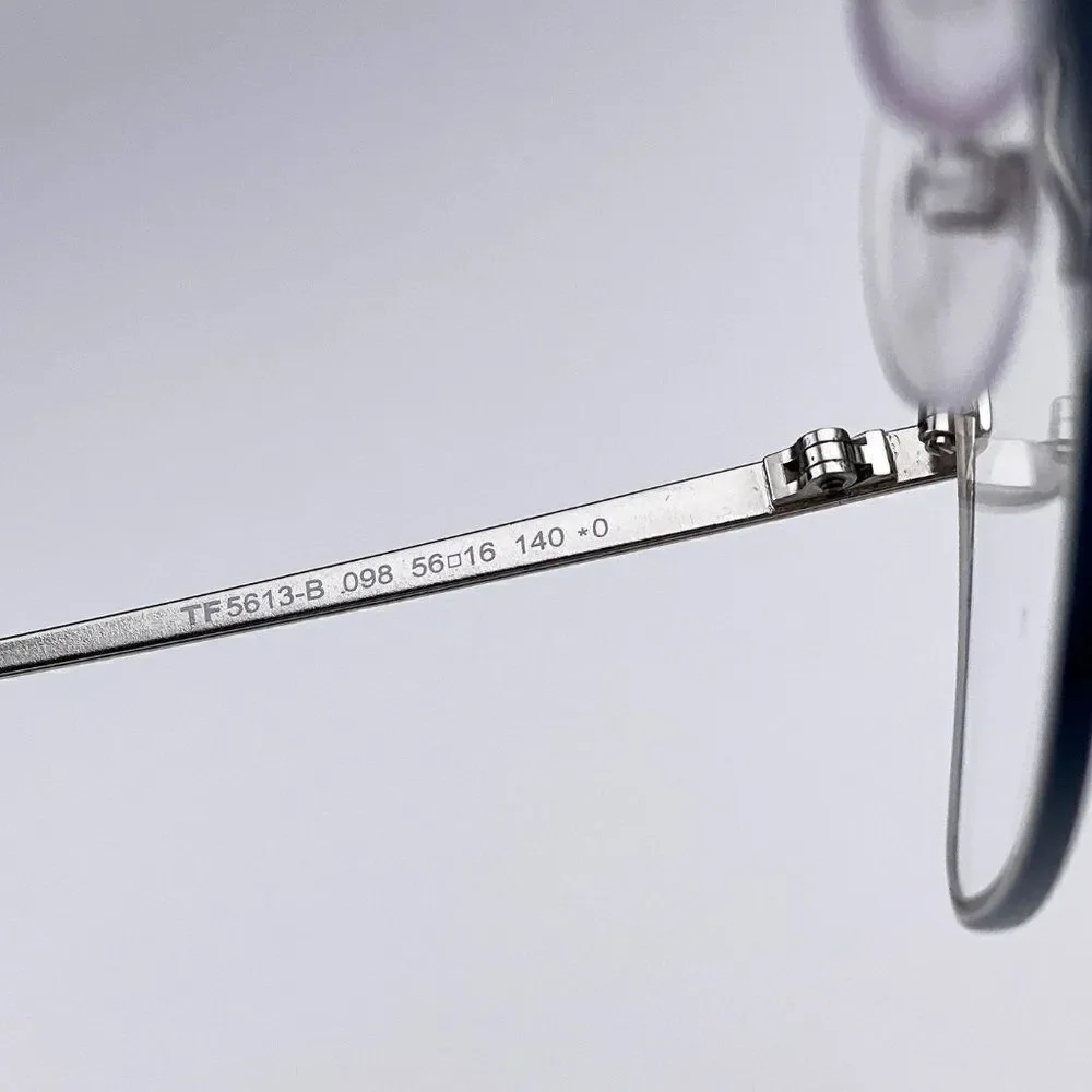 SALE! NEW TOM FORD FT5613-B 098 Butterfly Blue Block Metal Women Eyeglasses